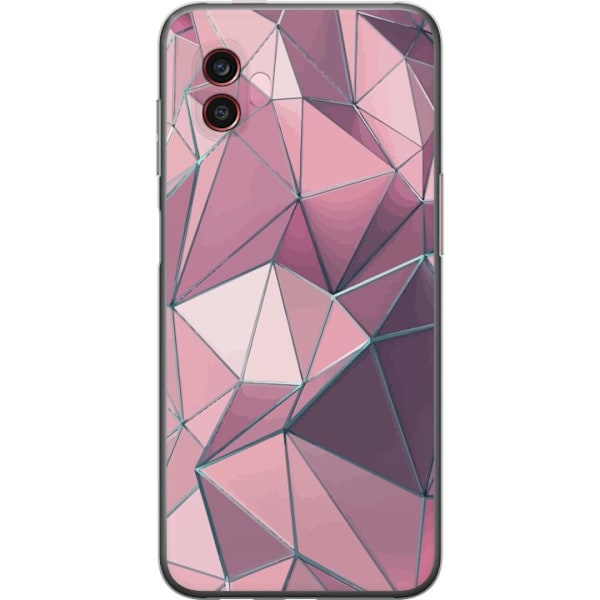 Samsung Galaxy Xcover6 Pro Genomskinligt Skal Rosa mönster