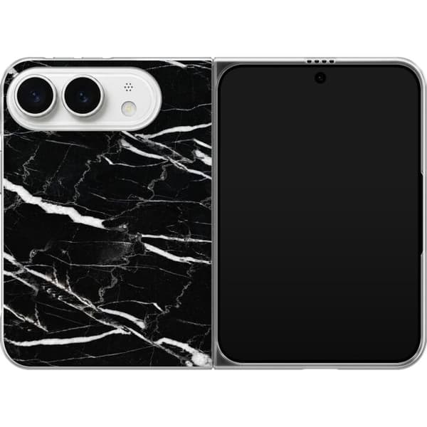 Kompatibelt Mobildeksel til Apple iPhone Duo Svart marmorgrafikk svart