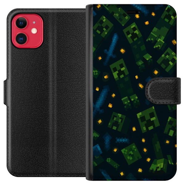 Apple iPhone 11 Plånboksfodral Minecraft Dungeons Mob