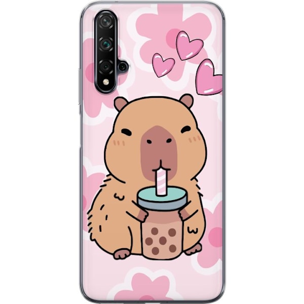 Huawei nova 5T Läpinäkyvä kuori Kawaii Capybara Sydän Anim