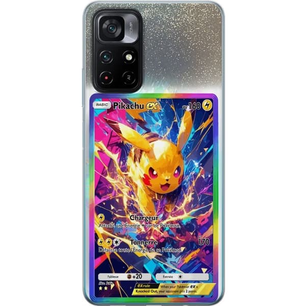 Kompatibelt Mobildeksel til Xiaomi Poco M4 Pro 5G Pikachu gul
