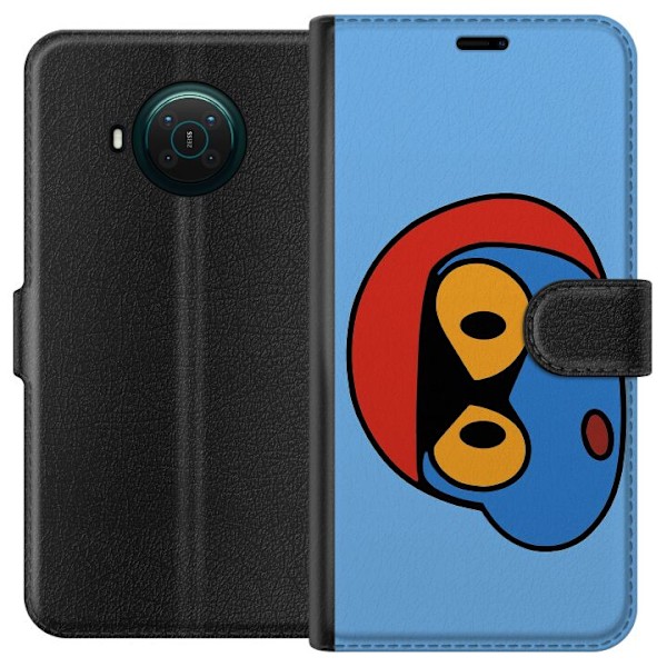 Nokia X10 Lompakkokotelo Bold Bot Head