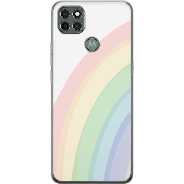 Motorola Moto G9 Power Gennemsigtig cover Regnbuen