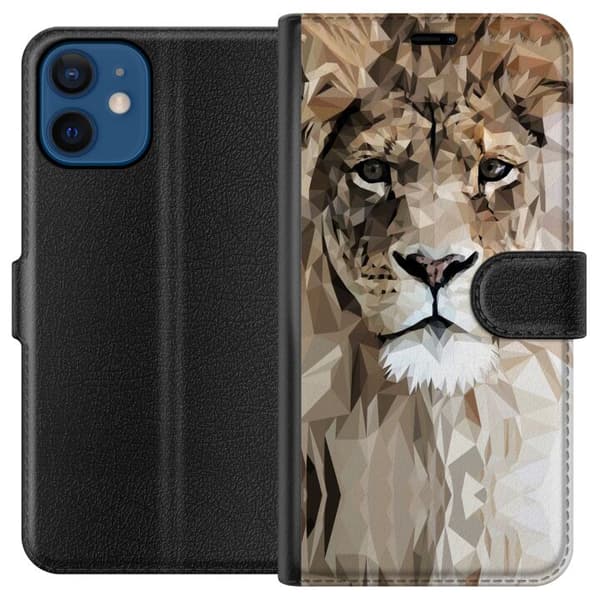 Kompatibelt Plånboksfodral till Apple iPhone 12 mini Lejon