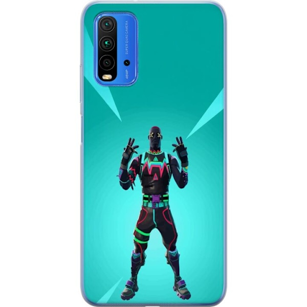 Xiaomi Redmi Note 9 4G Genomskinligt Skal black knight fortnit