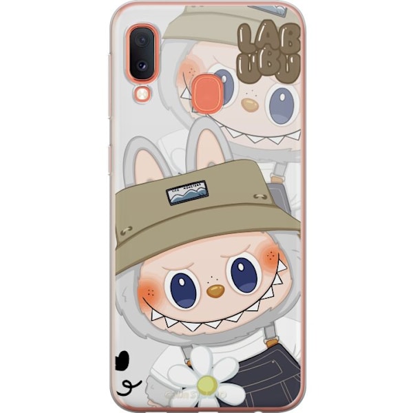 Samsung Galaxy A20e Läpinäkyvä kuori Labubu Minimal Mood -