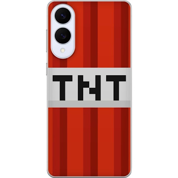 Samsung Galaxy S25 Edge Läpinäkyvä kuori Minecraft TNT