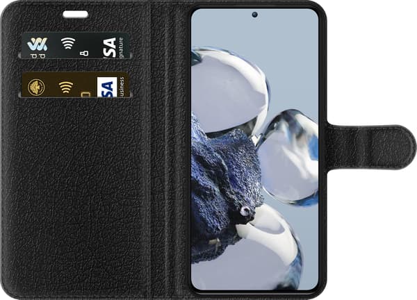 Kompatibel Tegnebogsetui til Xiaomi 12T Pro Stregkode - Sort motiv i begrænset oplag - Stregkode. sort
