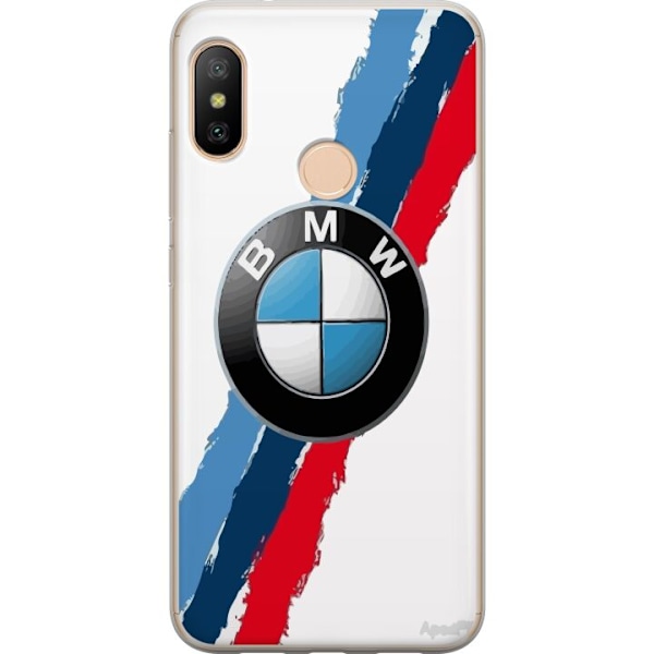 Xiaomi Redmi 6 Pro Genomskinligt Skal BMW Ränder