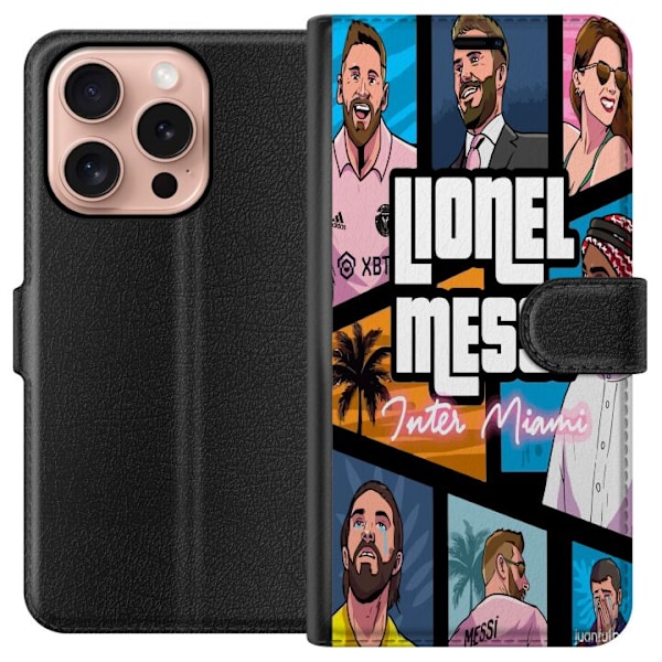 Apple iPhone 16 Pro Plånboksfodral GTA Lionel Messi