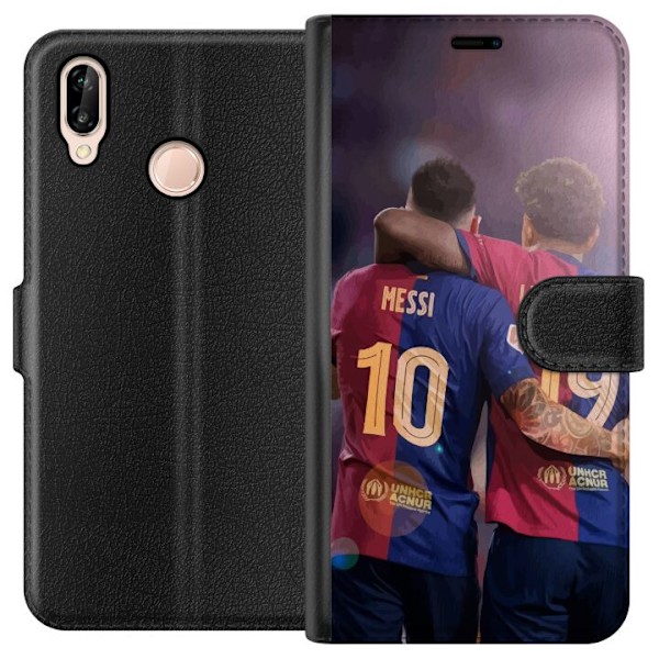 Huawei P20 lite Tegnebogsetui Lamine Yamal Messi