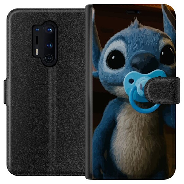 OnePlus 8 Pro Lompakkokotelo Stitch & Napp - vauvateema söpöllä hahmolla