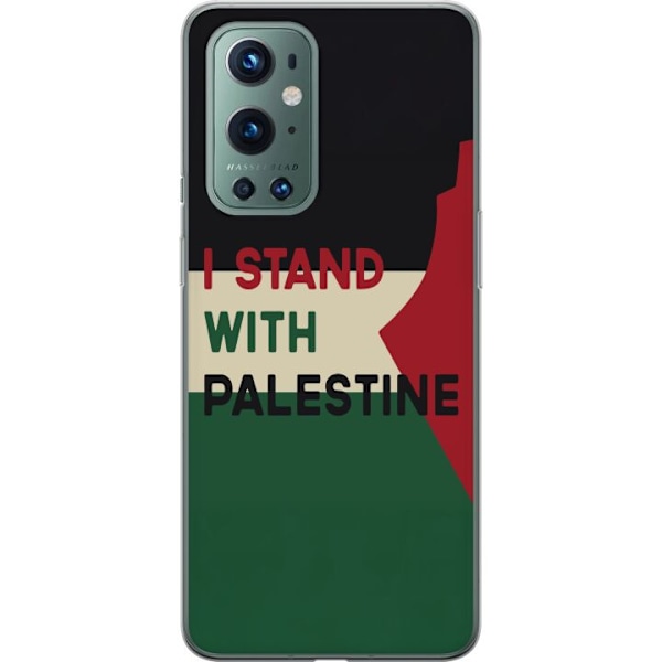 OnePlus 9 Pro Genomskinligt Skal Stand with Palestine – solidaritetsdesign med starkt budskap