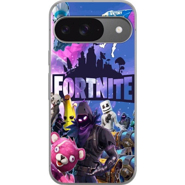 Google Pixel 9 Pro Läpinäkyvä kuori Fortnite