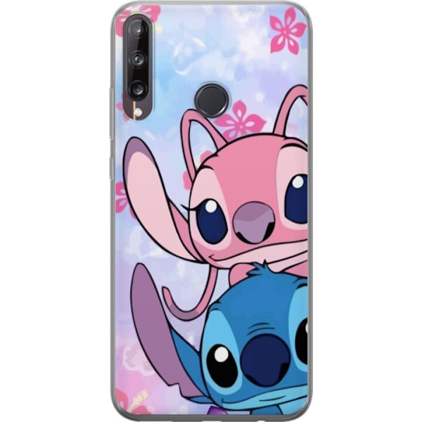 Huawei P40 lite E Genomskinligt Skal Stitch & Angel
