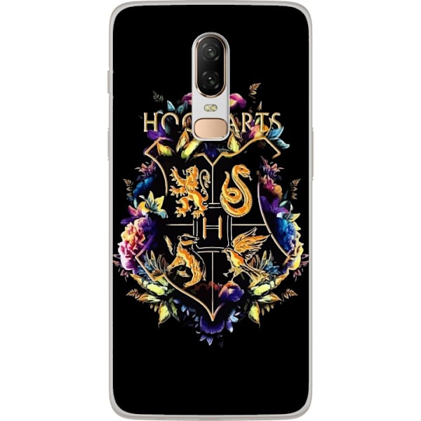 OnePlus 6 Gennemsigtig cover Harry Potter - Hogwarts