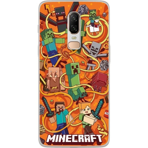 OnePlus 6 Genomskinligt Skal Minecraft