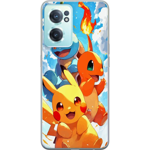 OnePlus Nord CE 2 5G Genomskinligt Skal Pocket Creatures – inspirerat av Pokémon utan att nämna namnet