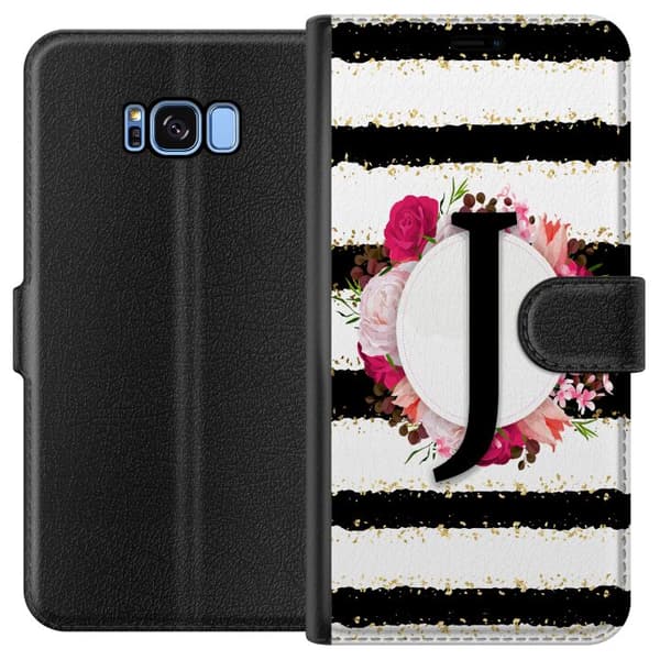 Kompatibel Tegnebogsetui til Samsung Galaxy S8 Bogstavet J