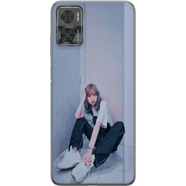 Motorola Moto E22i Gennemsigtig cover Lisa from Blackpink – K-pop Style Icon