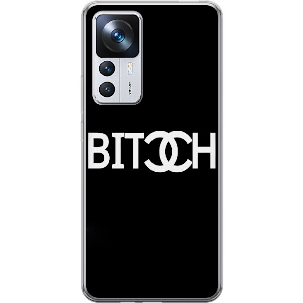 Xiaomi 12T Läpinäkyvä kuori Bitch Chanel -inspiroima katumuoti Muoti Tekstimotiivi Trendi Ikoninen Tyyli Kaupunkisuunnittelu