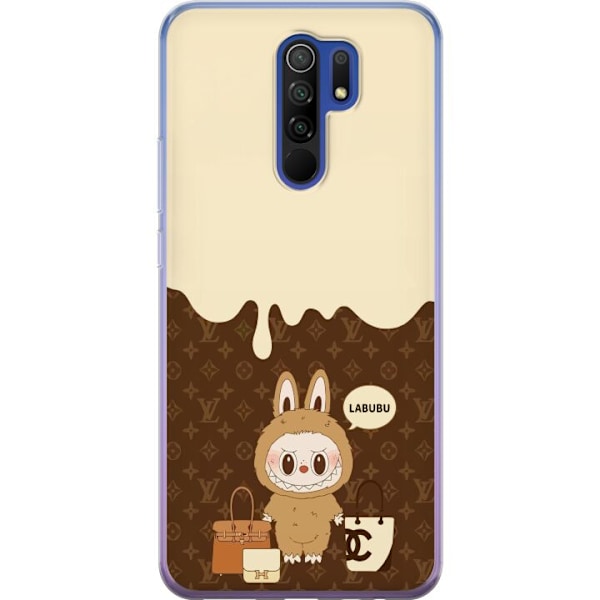 Xiaomi Redmi 9 Gennemsigtig cover Labubu Blue Chill - Blå ton