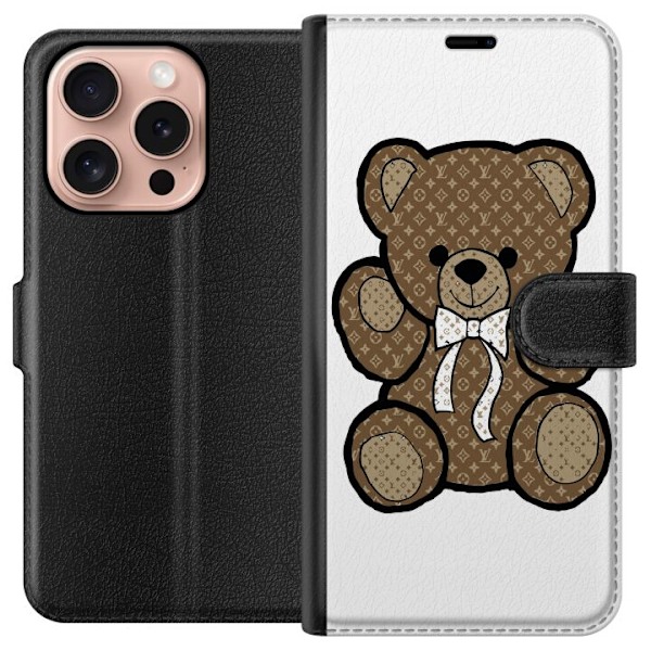 Apple iPhone 16 Pro Plånboksfodral Teddy LV Bear