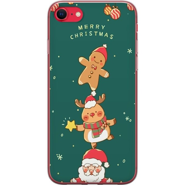 Apple iPhone 8 Läpinäkyvä kuori Hyvää Joulua