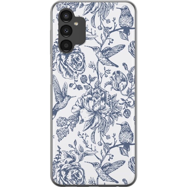 Samsung Galaxy A04s Läpinäkyvä kuori Kukat & Linnut - Roman