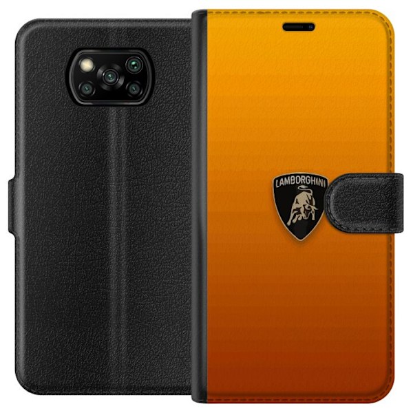 Xiaomi Poco X3 NFC Tegnebogsetui Lamborghini