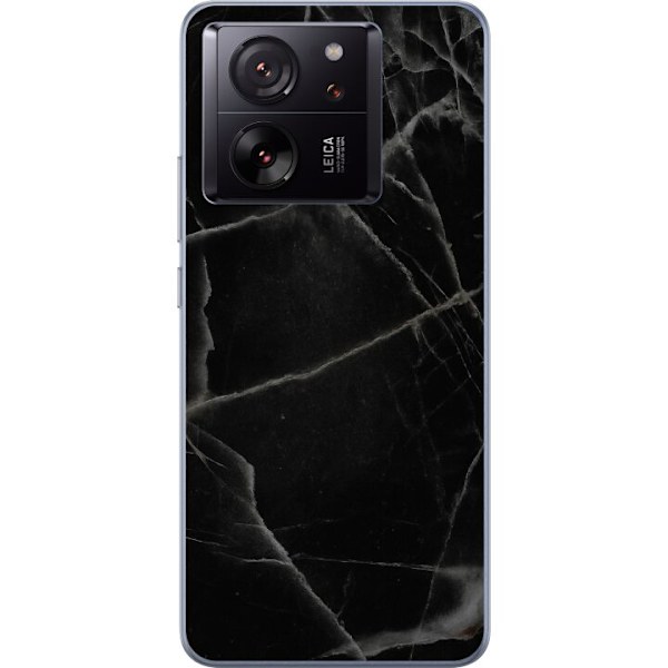 Xiaomi 13T Gennemsigtig cover Sort marmor