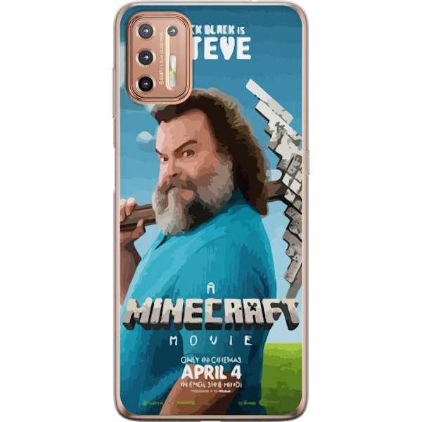 Motorola Moto G9 Plus Läpinäkyvä kuori Minecraft-elokuva