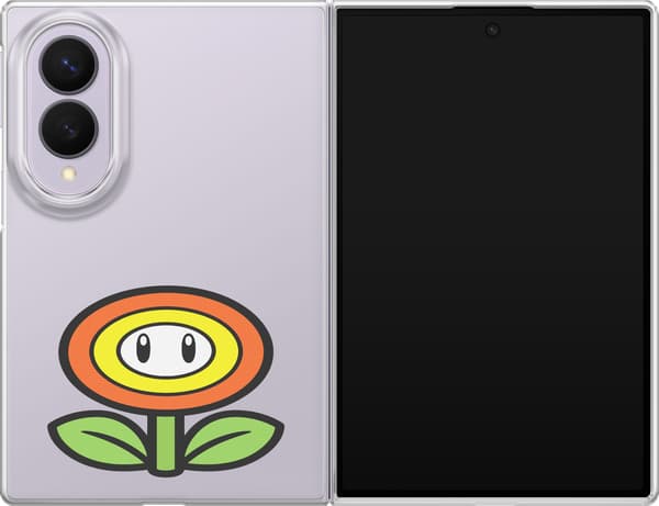 Kompatibelt Mobilskal till Samsung Galaxy Z Fold8 Eldblomma - Orange motiv med orange eldblomma. orange