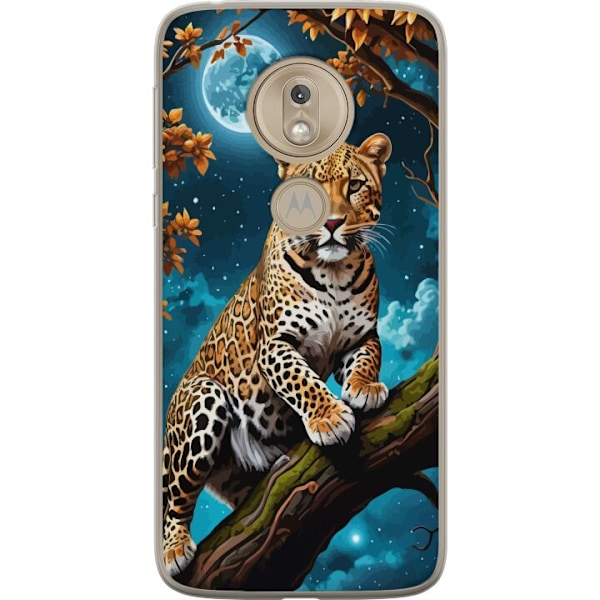 Motorola Moto G7 Play Genomskinligt Skal Leopard