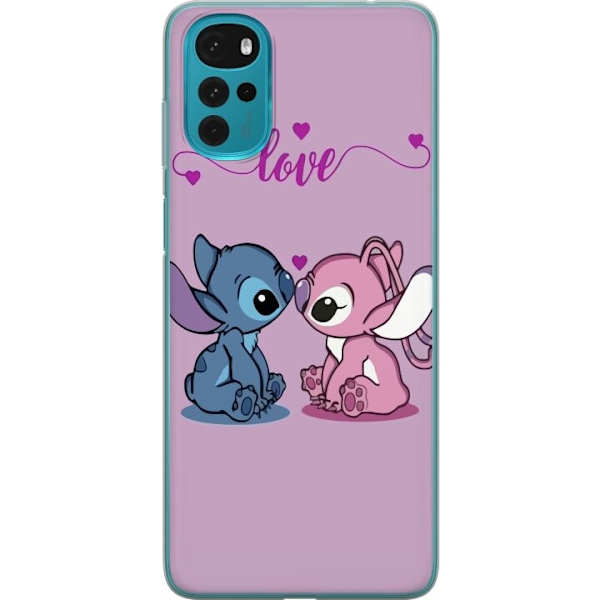 Motorola Moto G22 Gjennomsiktig deksel Lilo & Stitch – Angel