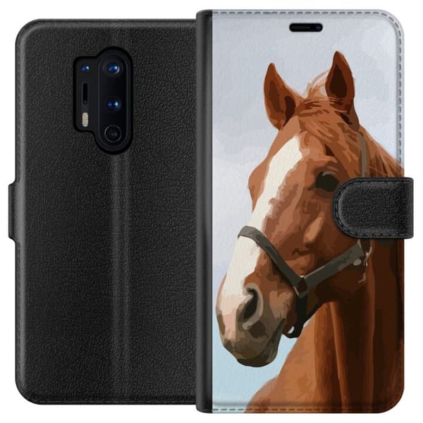 Kompatibelt Plånboksfodral till OnePlus 8 Pro Häst