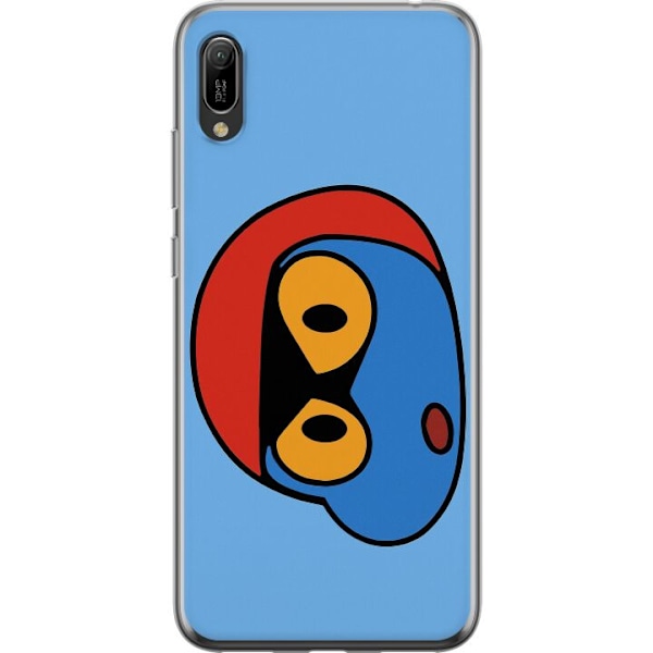 Huawei Y6 Pro (2019) Läpinäkyvä kuori Bold Bot Head