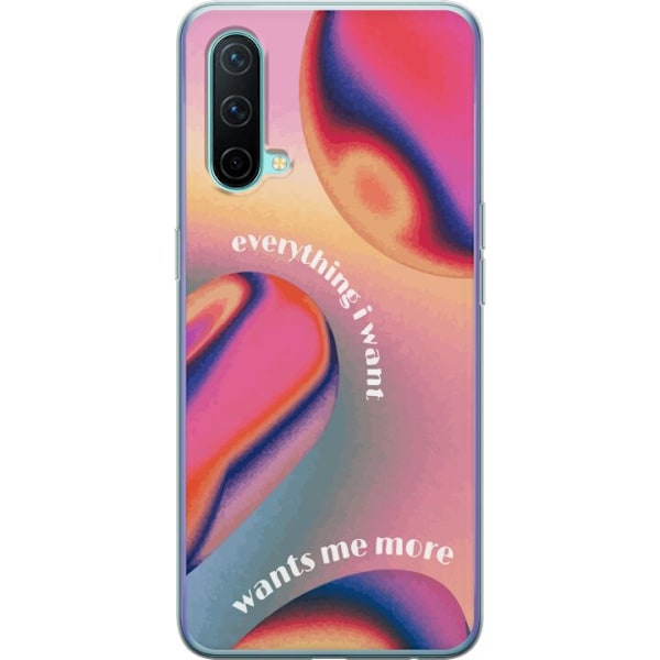 OnePlus Nord CE 5G Gennemsigtig cover ønsker mig mere