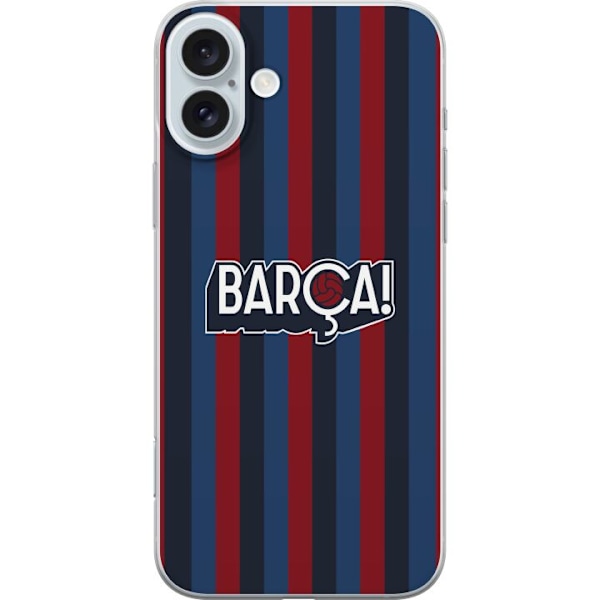 Apple iPhone 16 Plus Läpinäkyvä kuori FC Barcelona