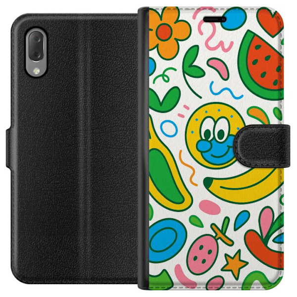 Sony Xperia L3 Lommeboketui Sommerfuglslør