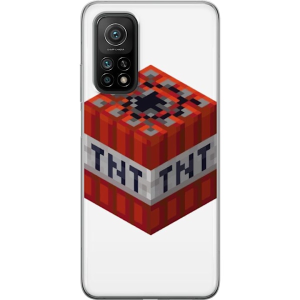 Xiaomi Mi 10T 5G Genomskinligt Skal Minecraft TNT
