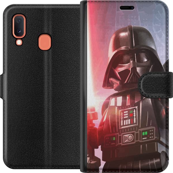 Kompatibelt Plånboksfodral till Samsung Galaxy A20e Darth Vader