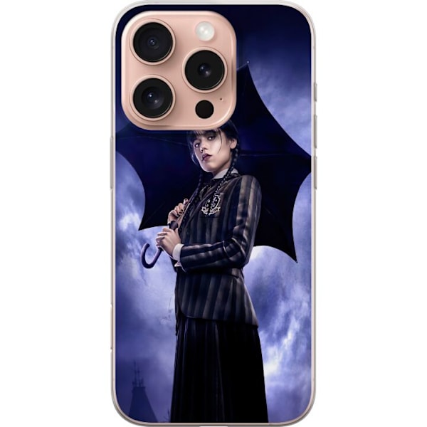 Apple iPhone 16 Pro Gennemsigtig cover Wednesday Addams