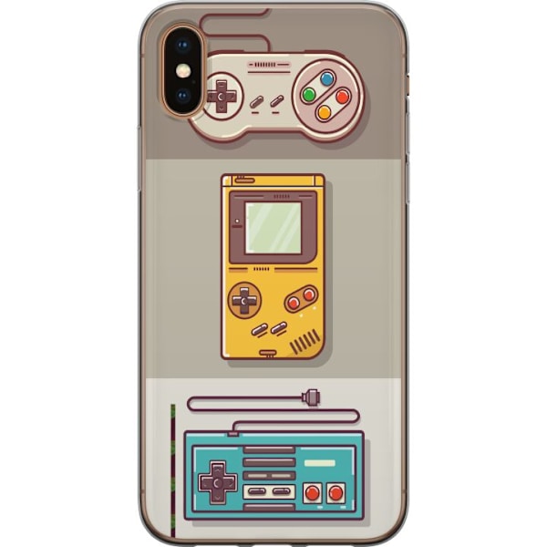 Apple iPhone XS Max Läpinäkyvä kuori Nintendo Retro