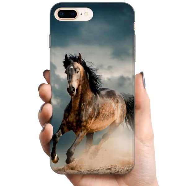 Apple iPhone 8 Plus TPU Mobildeksel Hest