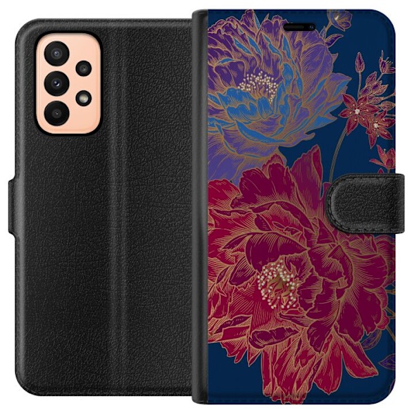 Samsung Galaxy A23 Tegnebogsetui Blomster
