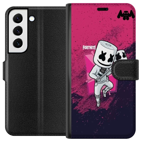 Samsung Galaxy S22 5G Tegnebogsetui Marshmello Fortnite Skin E