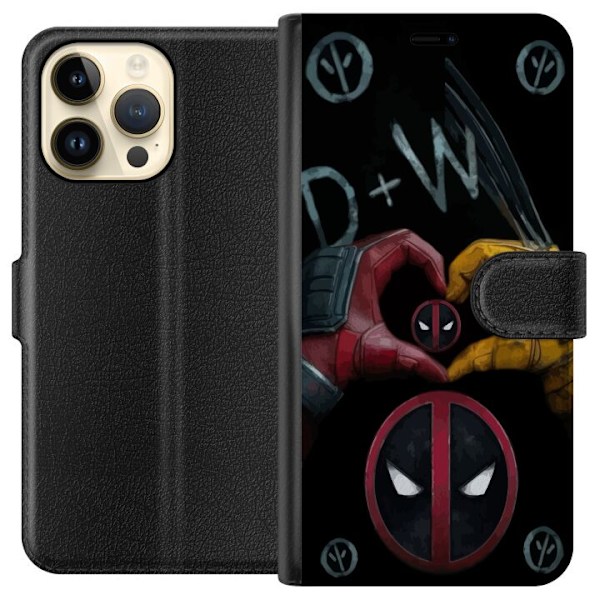 Apple iPhone 15 Pro Max Tegnebogsetui Deadpool & Wolverine Kæ