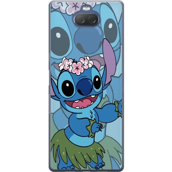 Sony Xperia 10 Plus Genomskinligt Skal Stitch under Stjärnorn