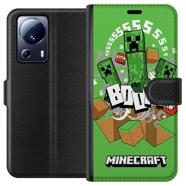 Xiaomi 13 Lite Plånboksfodral Minecraft Boom
